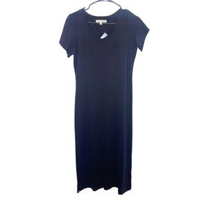 Travelsmith T-shirt dress black size small NWT